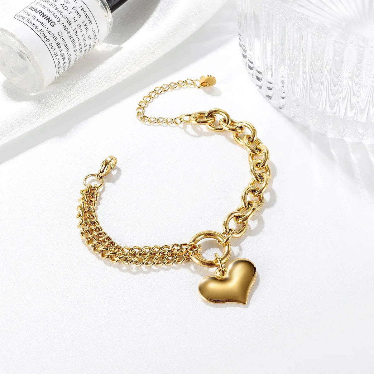 Pulseira de Coração Feminino - Heraki Joias