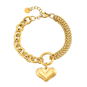 Pulseira de Coração Feminino - Heraki Joias