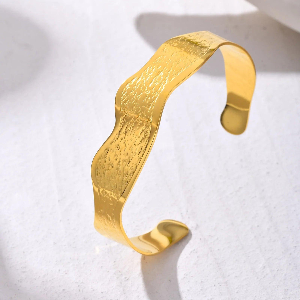 Pulseira Vintage de Onda Irregular em Aço Inoxidável - Heraki Joias