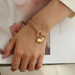 Pulseira de Coração Feminino - Heraki Joias