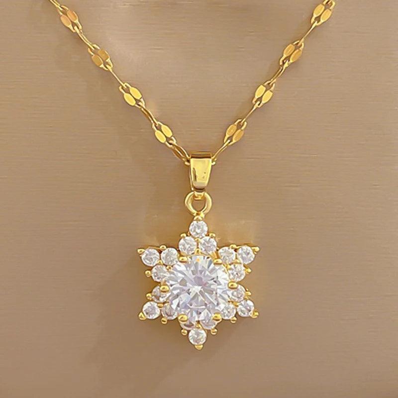 Colar Pingente Estrela Luxo - Heraki Joias